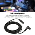 thumbnail image 4 of Cable de micrófono XLR macho a hembra Cable de micrófono conductor OFC cabezal acodado conector de 3 pines profesional para estudio de grabación, 4 of 8