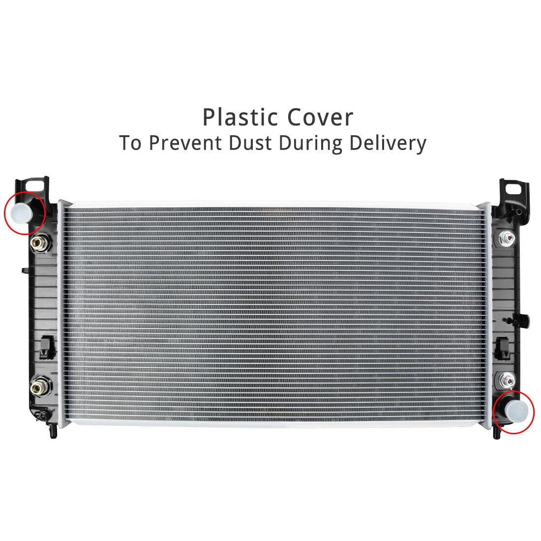 RVNI 34 in Radiator fit for Chevy Silverado 1500 2500 Suburban Tahoe GMC Yukon 4.8 5.3 6.0 6.2L
