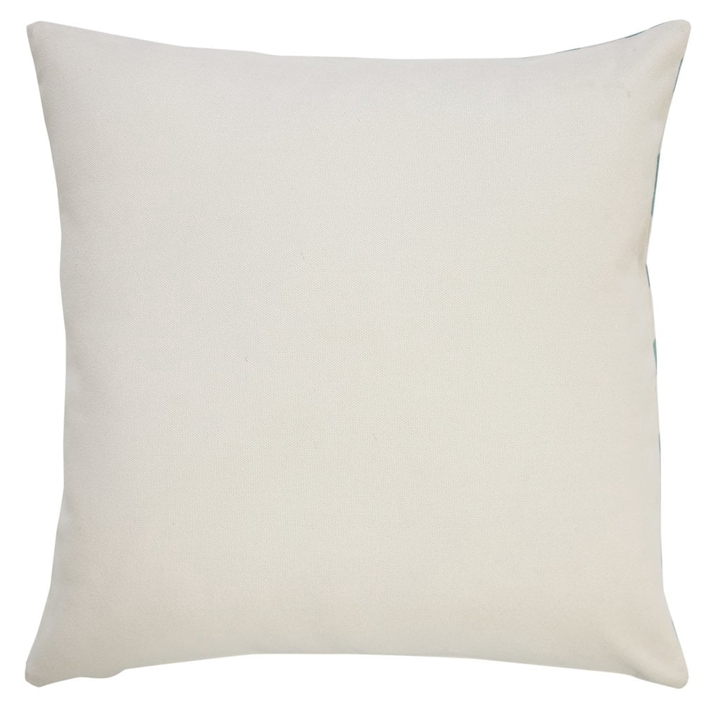 Harlow Hill Aqua Blue/Off-White Geometric Contemporary Recycled P.E.T. Throw Pillow Cover, 20" x 20"
