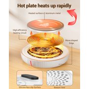 SWEETFULL Large Candle Warmer Plate, Coffee Cup Mug Warmer for Desk, Electric Mug Heater and Cup Warmer for Beverages, Milk, Tea & Coffee, Candle Melter, Ideal Coffee Accessories Gifts