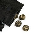 thumbnail image 5 of Cusdie 7-Die Metal DND Dice Set, Cobblestone Metal Polyhedral D&D Dice Setfor DND Dungeons and Dragons TTRPG Role Playing Games, 5 of 5