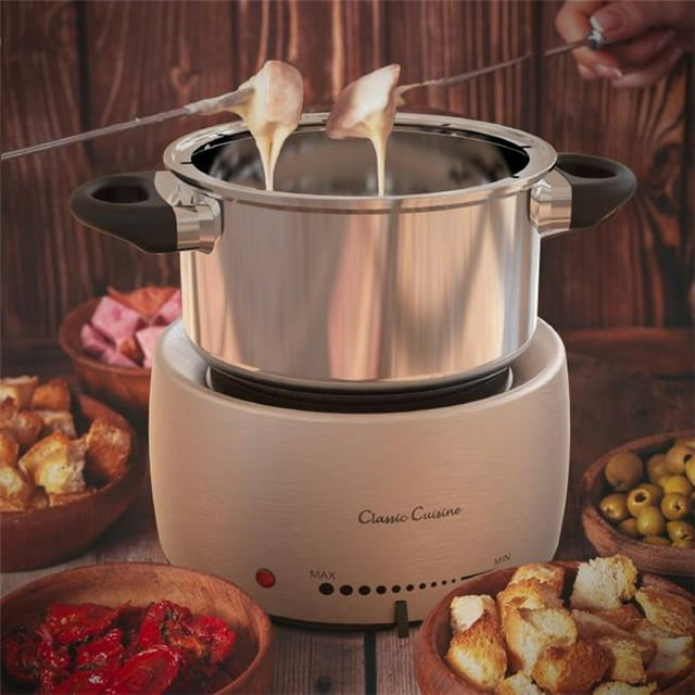 Classic Cuisine M030231 Stainless Steel Fondue Pot Set