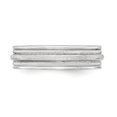 thumbnail image 3 of 925 Sterling Silver Flat Band 7mm Brushed Fancy-Band Ring Size 12.5 -  Jewelry Gift for Mom, 3 of 4