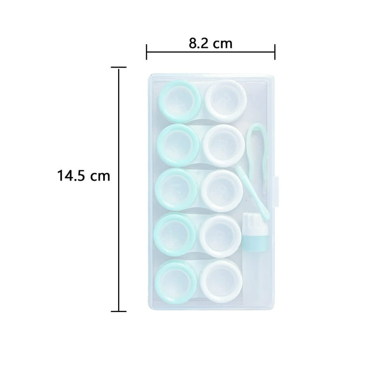 Heldig 5 Pack Contact Lens Case Container Holder Storage Box