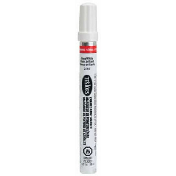 Testors 2545C 1/3 oz White Gloss Enamel Paint Pen Marker