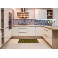 thumbnail image 6 of Ahgly Company Machine Washable Indoor Square Transitional Black Brown Area Rugs, 7' Square, 6 of 7