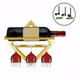 thumbnail image 1 of Cheers 1 Set Practical Wine Rack Easy Installation Iron Wall Mountable Punch Free Bottle Holder for Daily Use, 1 of 7