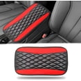 thumbnail image 1 of Vrasly Car Center Console Cover, Universal Leather Waterproof Armrest Seat Box Cover Protector, Comfortable Car Decor Accessories Fit for Most Cars, Vehicles, SUVs-Red, 1 of 7