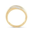 thumbnail image 3 of Diamond Princess 10kt Yellow Gold Mens Round Diamond Wedding Band Ring 1/4 Cttw, 3 of 4