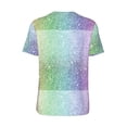 thumbnail image 3 of Balery Beautiful Glitter Baseball Jersey for Men Casual Button Down Shirts Short Sleeve Active Team Sports Uniform-3X-Large, 3 of 9