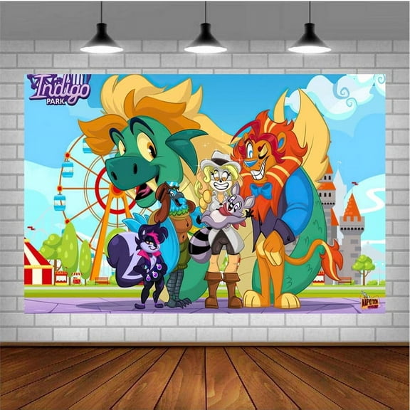 Indigo Park Banner Poster Wall Decor Birthday Backdrop Background Party Supplies Taspestry