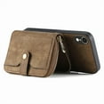 thumbnail image 5 of ELEHOLD iPhone XS Max Crossbody Wallet Case, Zipper PU Leather Phone Case with Card Holder Wrist Strap Purse Cover for iPhone XS Max,Brown, 5 of 7