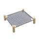 thumbnail image 2 of Cama colgante para perros, cama elevada de madera para perros, cama portátil desmontable para interiores y exteriores, ideal para gatos y perros pequeños., 2 of 7