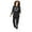Black Tie Dye Heart, variant on Plus Size Petite Fleece Sweatshirt Set