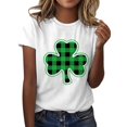 thumbnail image 2 of Baqcunre T Shirts for Women,Casual St. Patrick's Day Print Top Short Sleeve Round Neck T-shirt Top,St. Patrick's Day Shirts for Women Womens Tops,Graphic Tees for Women White S-XXL, 2 of 7