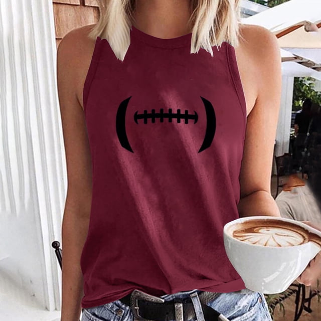 Boovnll Débardeurs pour Femmes, T-Shirt Sans Manches à Col Rond Imprimé Mode pour Femmes, Débardeur pour Femmes
