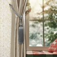 thumbnail image 5 of Retenes de cortina con borlas de cuerda para cortina, plateados, para cortinas, cortinas decorativas, alzapaños de cristal, soporte de cortina hecho a mano, paquete de 2, 5 of 5