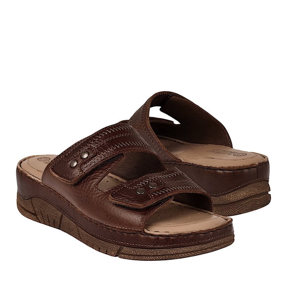 SANDALIAS LOBO SOLO MUJER 1711 PIEL CAFÉ