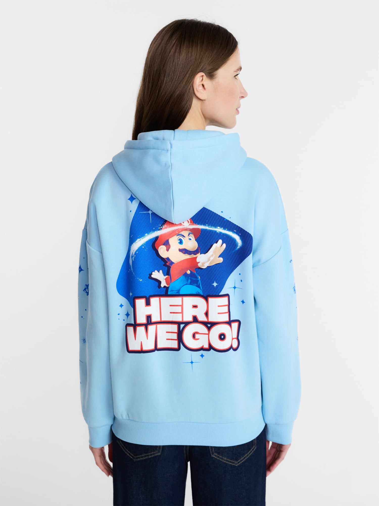 Super Mario Galaxy Movie Women's Graphic Hoodie, Sizes XXS-XXL