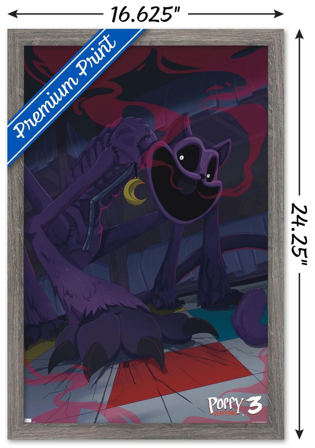 Poppy Playtime: Chapter 3 - CatNap Wall Poster, 22.375" x 34"