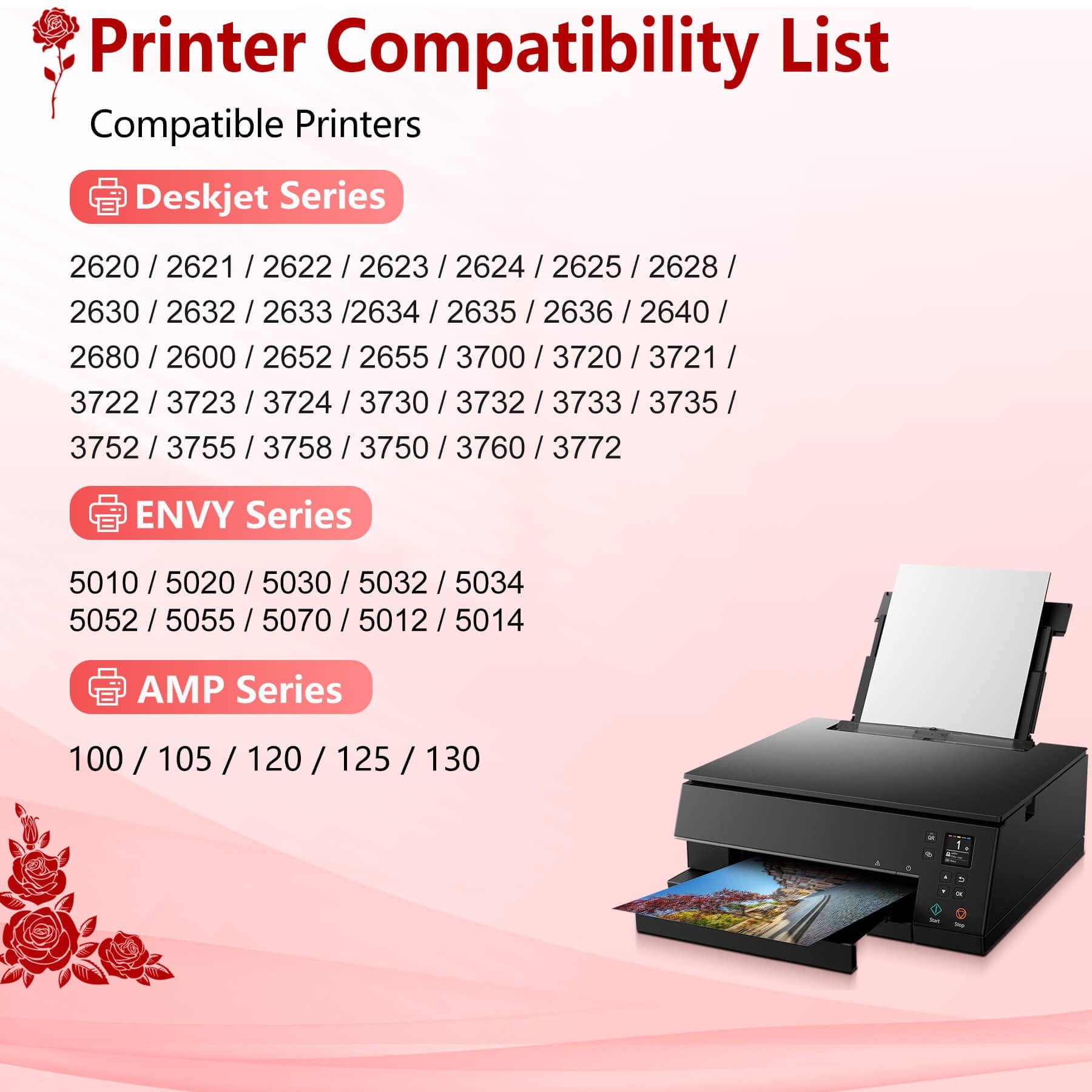 65XL Ink Cartridge Compatible for 65 XL Ink 65 Ink Cartridge Use with Deskjet 2652 2652 Printer Ink and 3755 3752 2655 Envy 5055 5000 5052 5014 Printer (1 Black, 1 Tri-Color, 2-Pack)