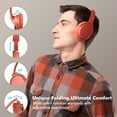 thumbnail image 4 of Srhythm Wireless Headphones Bluetooth 5.3, Lightweight Hifi Stereo Noise Cancelling Headset over-Ear with Mic, Gaming Headset with Low Latency, 50H Playtime, Foldable & Wireless Wired Mode, 4 of 7