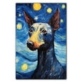thumbnail image 3 of American Hairless Terrier Dog Canvas Wall Art - Starry Night Van Gogh Dog Canvas Print Dog Sayings Painting Home Office Wall Decor Framed Dog Lover Gift, 3 of 6