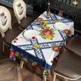 thumbnail image 2 of Pioneer Flower Floral Print Pattern Rectangle Tablecloth 60"x120", Waterproof Polyester Table Cloth, Wipeable Spillproof for Dining Camping Indoor Outdoor, 2 of 6