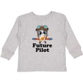 thumbnail image 3 of Inktastic Boys Future Pilot Panda Boys Long Sleeve Toddler T-Shirt, 3 of 5