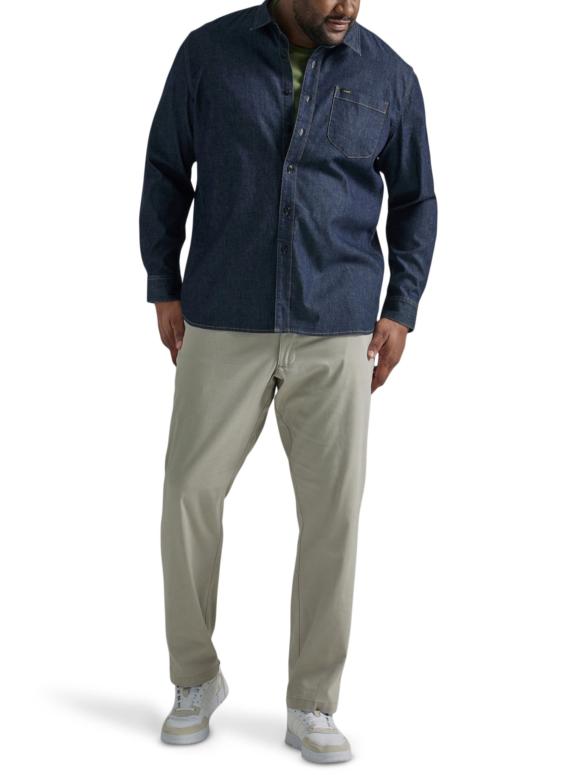 Lee® Big Men's Extreme Motion Relaxed Fit Flat Front Pant with Flex Waistband