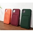 thumbnail image 5 of Wallet Phone Case Compatible with iPhone 12 Pro Max, Card Slot Design, Simple Color Purse Protective Business Case Hard Back Covers (Green, iPhone 12 Pro Max), 5 of 14