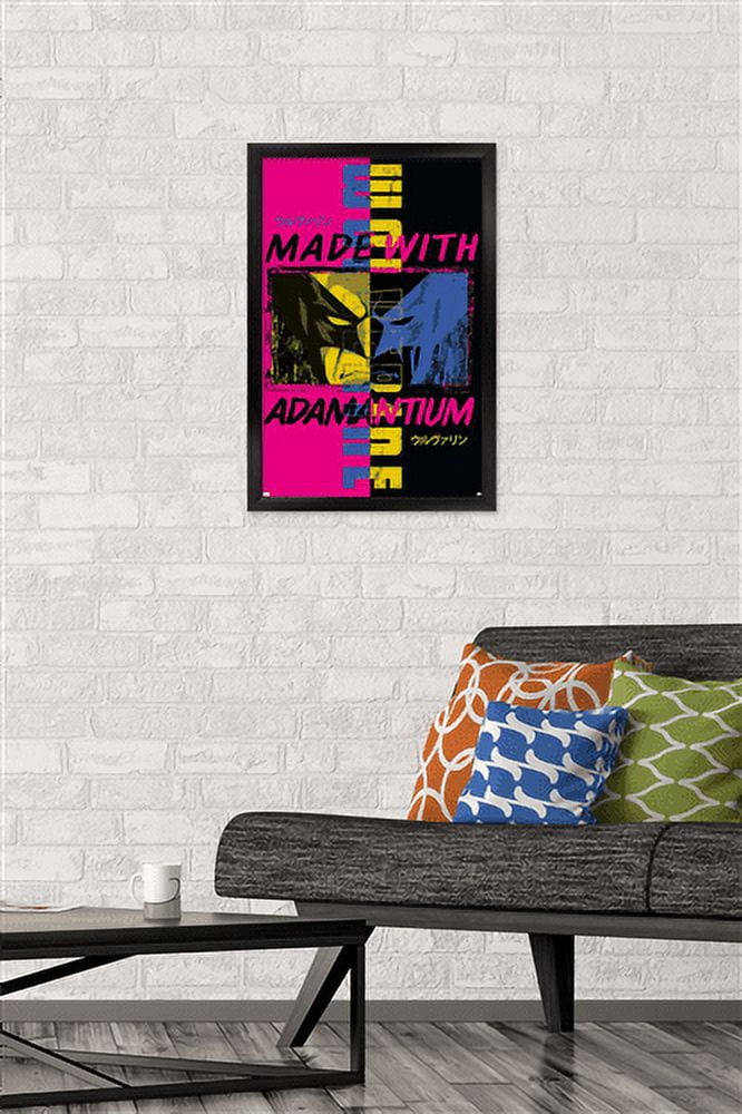 Marvel Comics - Wolverine - Made With Adamantium Wall Poster, 14.725" x 22.375", Framed