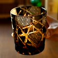 thumbnail image 3 of Vaso para Beber JINZHI Edo Kiriko Cristal Ámbar 240 ml, 3 of 8
