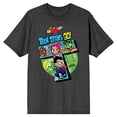 thumbnail image 4 of Teen Titans Go To The Movies Teen Titans 5 Main Heroes Charcoal Heather Gray Men's T-Shirt-Small, 4 of 6