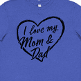 thumbnail image 4 of Inktastic I Love My Mom and Dad in Black Chalk Heart Youth T-Shirt, 4 of 5