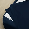 thumbnail image 2 of Sheet has Zipper Fitted Sheet, (Olympic Queen Size 66x80) 18 Inch Deep Pocket, 100% Egyptian Cotton, 800 TC, Solid Navy Blue Color., 2 of 9