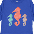 thumbnail image 4 of Inktastic Seahorse Ocean Sea Creatures Boys or Girls Long Sleeve Toddler T-Shirt, 4 of 5