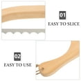 thumbnail image 3 of Wood Cake Cutter Pizza Bread Cutting Guide Slicing Knife Kitchen Gadget Set Tool, 3 of 6