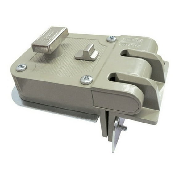 Cerradura Puerta Corrediza Der Boton Doble Seguridad Phillips Beige MX82