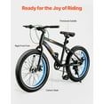 thumbnail image 2 of VEVOR 20" Mountain Bike MTB Bicycle Shimano 7 Speed Carbon Steel Dual Disc Brakes, 2 of 9