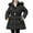 Black, variant on Likimi Toddler Girls Coat Hooded Long Sleeve Solid Color Zipper Windproof Winter Long Outerwear With Pocket Soft Warm Thick Jacket Size 5-6 Years Black