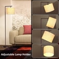 thumbnail image 6 of Pazzo Rotatable Arc Floor Lamp with Remote Control, for Living Room, Bedroom,Brown, 6 of 12