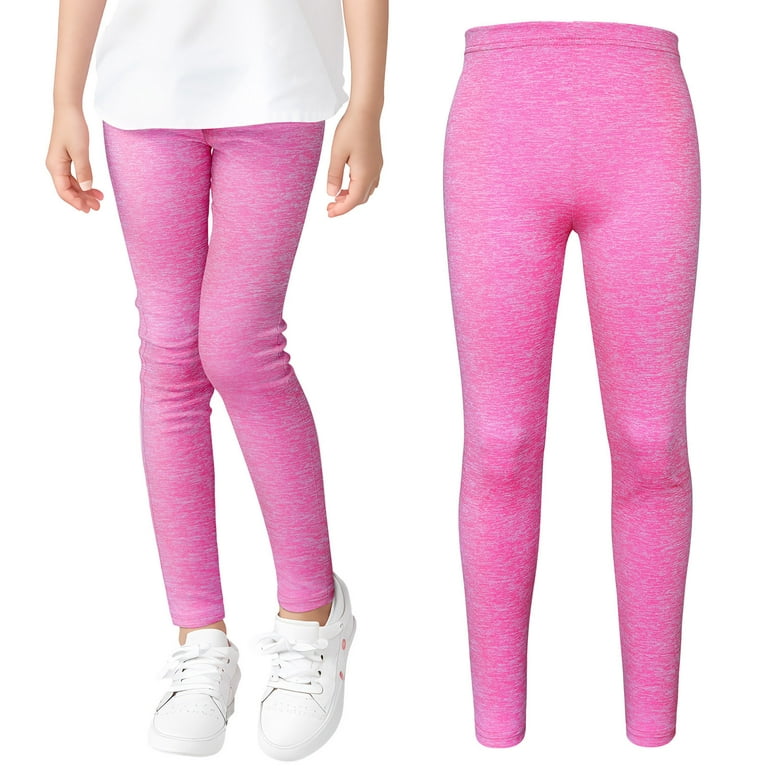 Girls Flare Leggings, Bootcut Yoga Pants For Kids, High  Waisted Bell Bottoms For Dance Workout Pink