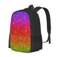 thumbnail image 2 of Daiia Rainbow Glitter Backpack for Men and Women -Durable Backpack Large Capacity, Water-Resistant Bag with Adjustable Straps and Laptop Compartment, 2 of 9