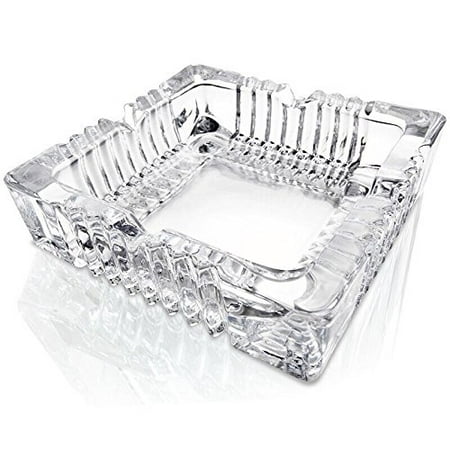 All For You Crystal Heavy Glass Ashtray for Indoor and Outdoor Decorative (Best Ashtray For Weed)