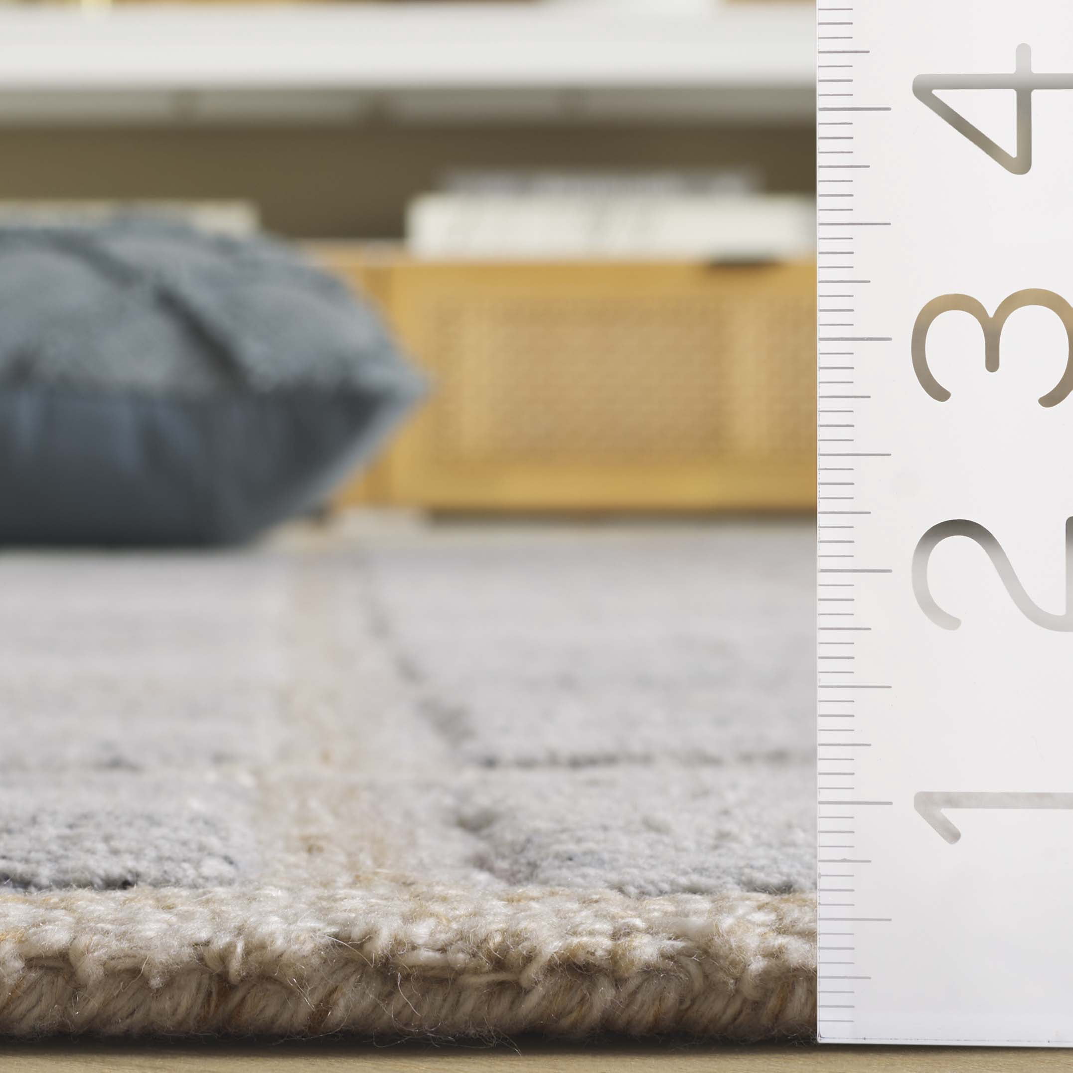 SAFAVIEH Renewal Omar Geometric Area Rug, Beige/Grey, 3' x 5'