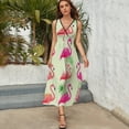 thumbnail image 5 of Flamingo Pattern Sleeveless Dress Female Clothing Dress Women Summer 2025 Dress, 5 of 7