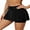 Black, variant on ALove Ruffled Swim Skirts For Women High Rised Solid Swim Bottoms With Pockets