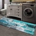 thumbnail image 3 of Findosom 20"x60" Farmhouse Laundry Room Rug Non Slip Rubber Laundry Runner Rug Waterproof Washable Indoor Laundry Rugs and Mats for Kitchen Floor Laundry Room Bathroom Hallway Entryway Decor Blue, 3 of 9