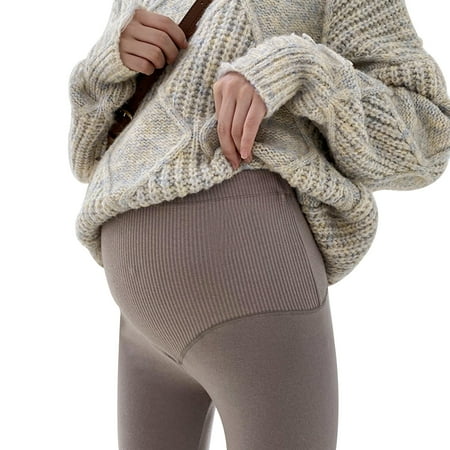 

Realyc Autumn Women Warm Cotton Maternity Stretchy Leggings Soft Skinny Pants Trousers
